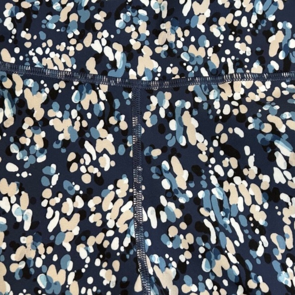 Johnny Was Calme Endurance High Waist Legging 7/8 Pockets Blue Speckled Size S - Picture 7 of 11